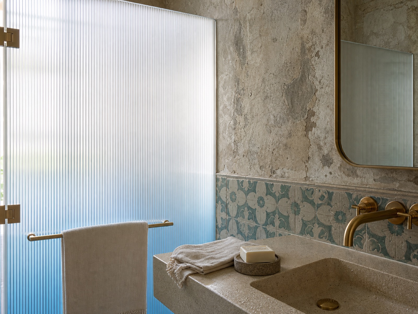 Photoreal close-up of refined material detailing