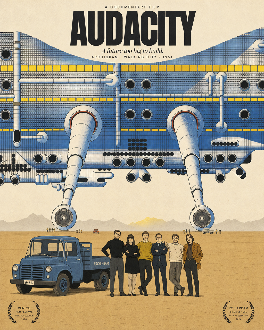 Audacity — Archigram Walking City documentary poster