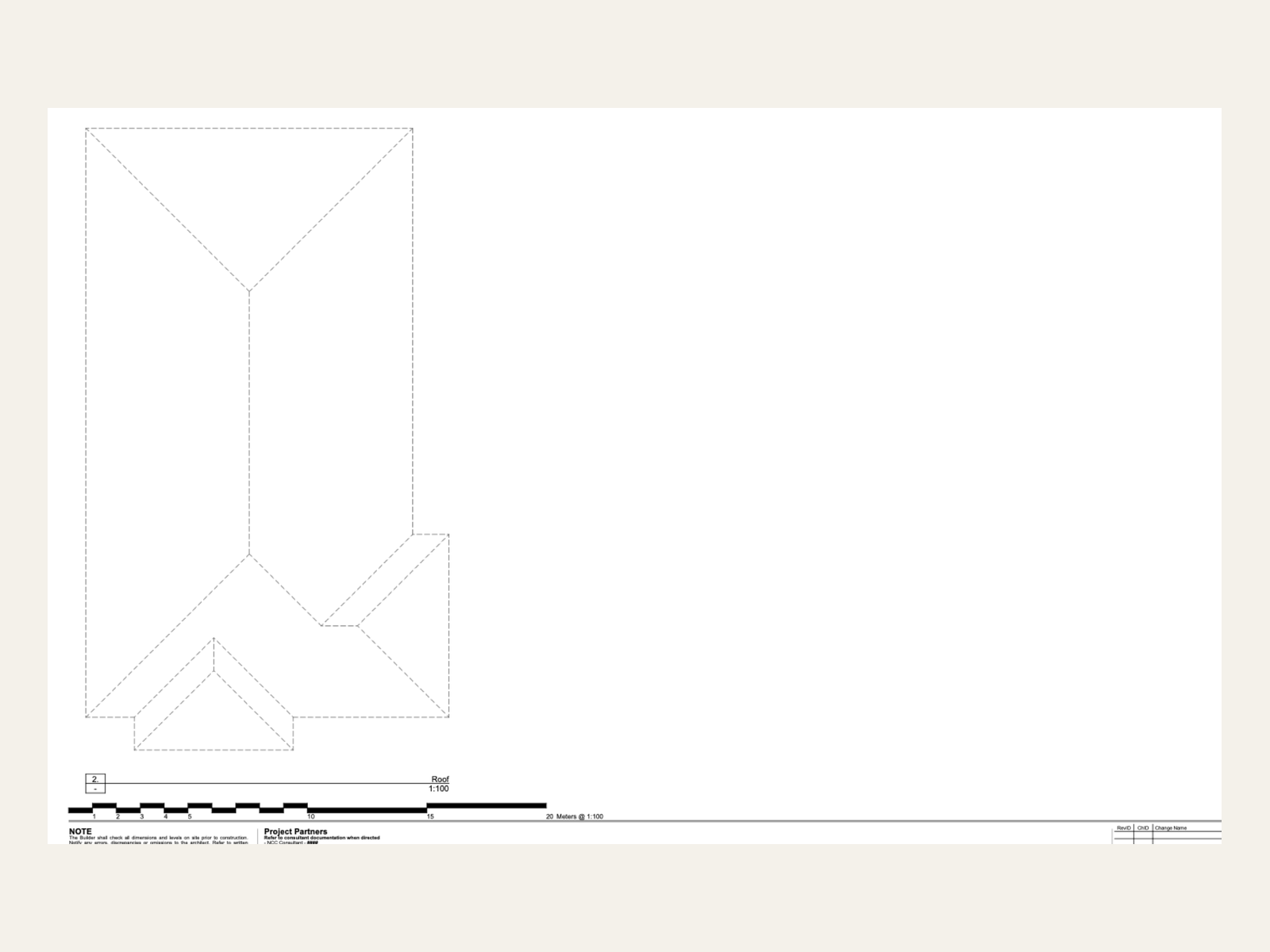 Hipped roof plan at 15 degrees with 600mm eaves