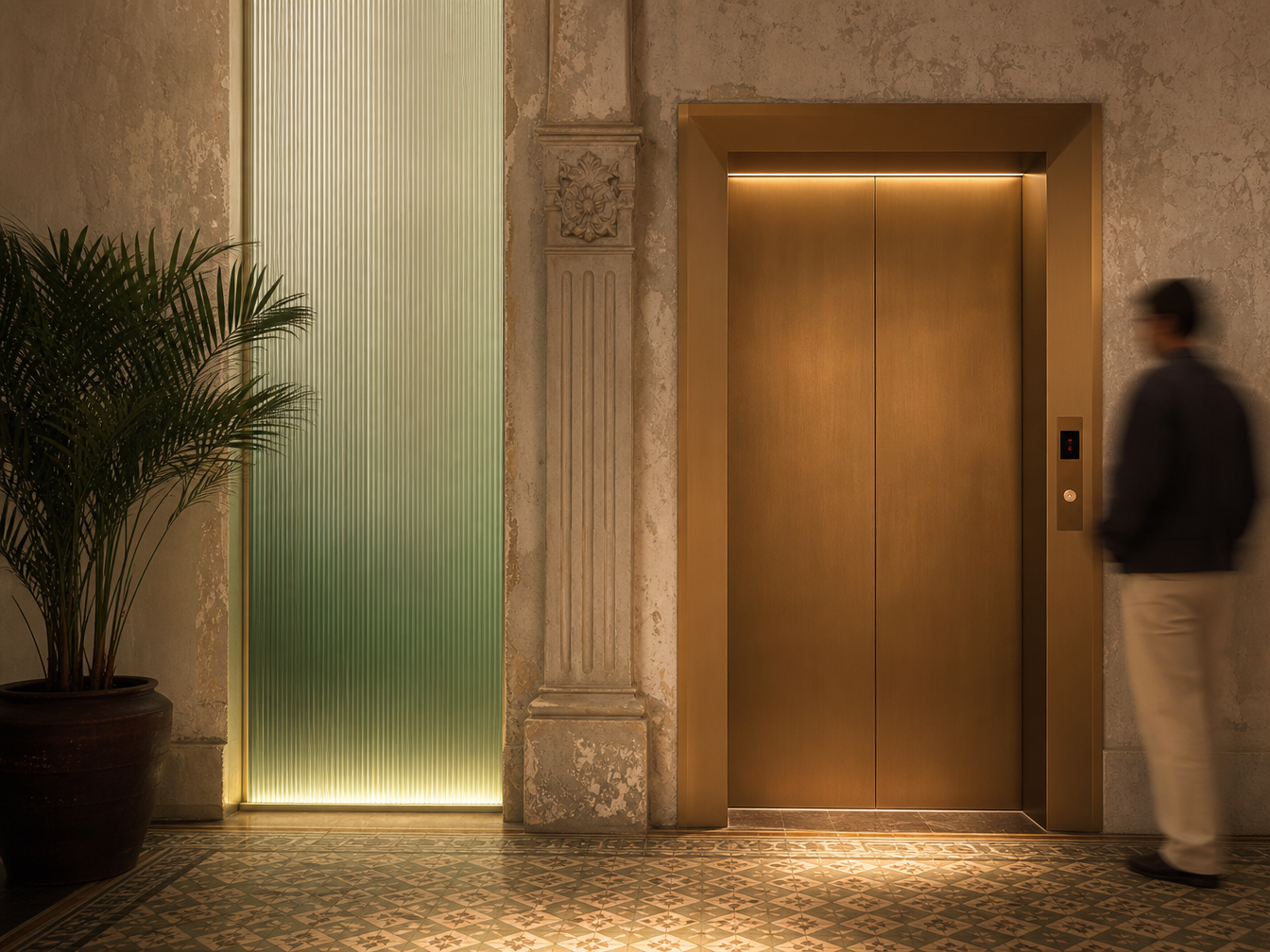 Hotel Talam lift lobby