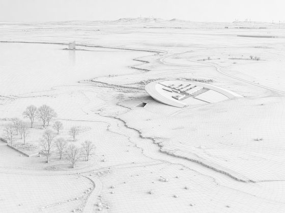 The Clay Aerial — massing model